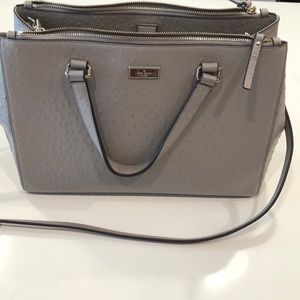 Kate Spade grey messenger purse - good condition